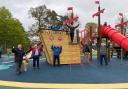 Councillors opening a new £300,000 destination play park in Peebles earlier this year. Photo: SBC