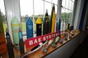 A display of munitions produced at BAE Systems in Glascoed, South Wales (PA)