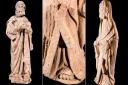 The statues which are to go on show at Melrose Abbey