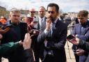 Humza Yousaf spoke to the media during a visit to a housing site in Dundee (Andrew Milligan/PA)