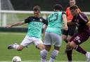 Action from Gala Fairydean Rovers v Hearts B
