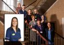 The team of Queen’s Nursing Institute Scotland nurses. INSET: Lynsey Russell