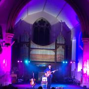 Tommy Ashby performing in the Church of Scotland