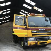 Gritter at a sand store. Photo: SBC