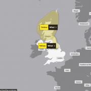 The Met Office has updated the two yellow wind warnings for the Borders following the naming of Storm Otto. Photo: Met Office