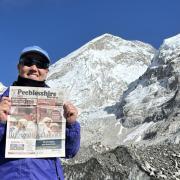 Kirsty Denholm at Base Camp on Everest