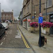 Kirk Wynd (pictured) and surrounding roads were cordoned off during the incident in Selkirk.
