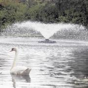 A fountain has been the latest edition to Gunknowe Loch, Tweedbank