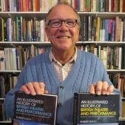Robert Leach with his new volumes