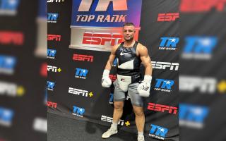 John McCallum is training in the Top Rank boxing gym in Las Vegas