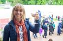 Michaela Strachan raises a glass to the Borders Book Festival. Photos: Alex Hewitt, Writer Pictures