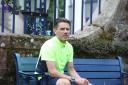 Craig Lowrie, from Galashiels, is running through Borders towns in memory of his late sister Donna Cameron. Photo: Helen Barrington