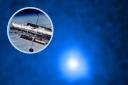 (Background) Comet C/2014 UN271 (Bernardinelli-Bernstein) (NASA) (Circle)  Hubble Space Telescope (NASA)