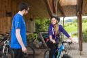 Bike hire at Glentress Peel, Tweed Valley. Photo: Forestry and Land Scotland