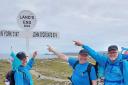 John Gibson and friends on charity walk for the Canmore Trust. Picture Facebook