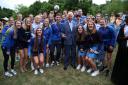 Prince Charles meets members of Team Scotland ahead of last night's opening ceremony