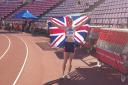 Stacey Downie at the World Masters Athletics Championships in Finland.