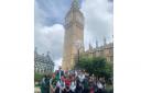 Kelso High School pupils with MP John Lamont at Westminster