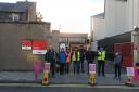 Postal workers on picket line outside Galashiels Delivery Office on Thursday October 13 2022