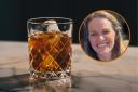 A glass of whisky. Photo: Unsplash/Ambitious Creative Co. - Rick Barrett. Inset: Businesswoman Sarah Lang