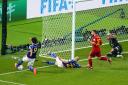 VAR judged that the whole of the ball had not crossed the line when Kaoru Mitoma cut it back to set up Japan's winner against Spain