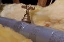 Insulation around a stop valve. Photo: Scottish Water