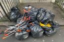 10 bags of litter collected by TD1 Youth Hub volunteers - Photo facebook