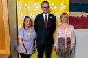 John Lamont MP with representatives of Marie Curie at an event in Westminster. Photo: Borders Conservatives