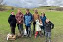 Members of CGI with Clovenfords Village Community Council and the Borders Forest Trust plant 40 trees in Borders town