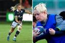 Borderers Lana Skeldon (right) and Chloe Rollie both score in Scotland's defeat to Wales