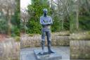 A memorial to Steve Hislop in Hawick. Photo: Scottish Borders Council