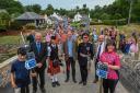 The opening event of the new Eddleston Water path which links to Peebles. Photo: Phil Wilkinson