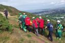 Tweed Valley Mountain Rescue team help evacuate a female casualty from Arthur's Seat