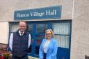 MP John Lamont and MSP Rachael Hamilton at Hutton Village Hall