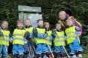 Galashiels Nursery pupils shift cleaning up their community