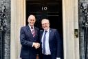Clive Hamilton, left, and Dumfriesshire, Clydesdale and Tweeddale MP David Mundell in Downing Street