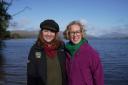 Dr Heather Reid (left) with Scottish Government minister Lorna Slater at Loch Lomond