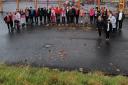 Tweedbank Primary School conduct lesson outside as part of UNICEF campaign