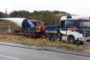 Wind Farm abnormal load to set off from A7 layby just south of Selkirk this morning