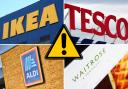 Waitrose, Tesco, and Aldi share 'important safety warning' with UK shoppers. (PA/Canva)