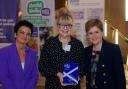 BBC Scotland's Fiona Stalker, Denise Carmichael and Nicola Sturgeon