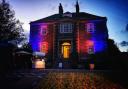 Harmony House lit up at the Borders Book Festival. Photo: Callum Clement/Camera Club