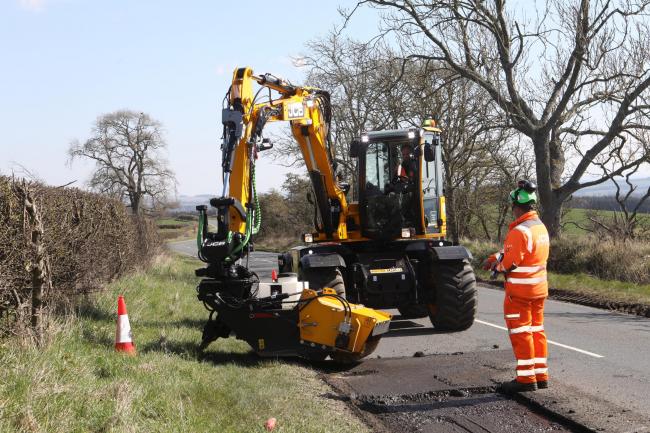 SBC is expecting to receive the JCB Pot Hole Pro – which combines the tasks of three other machines and was trialled last year – in early 2022. Photo: Helen Barrington