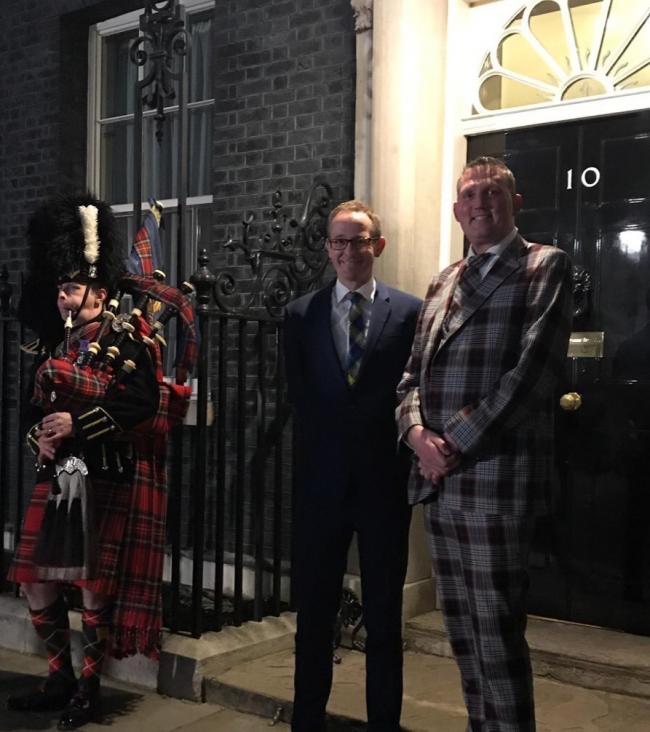 Borders MP with Doddie Weir at Downing Street
