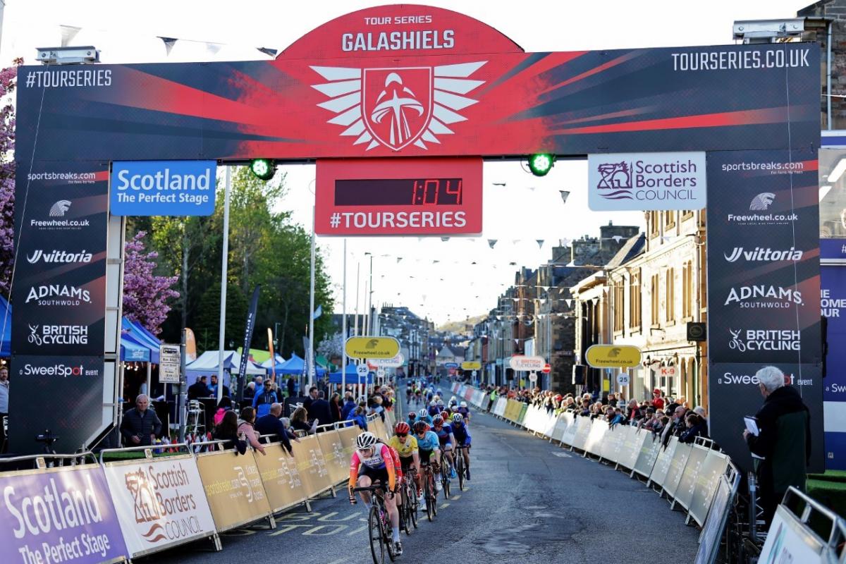 Tour Series racing from Galashiels