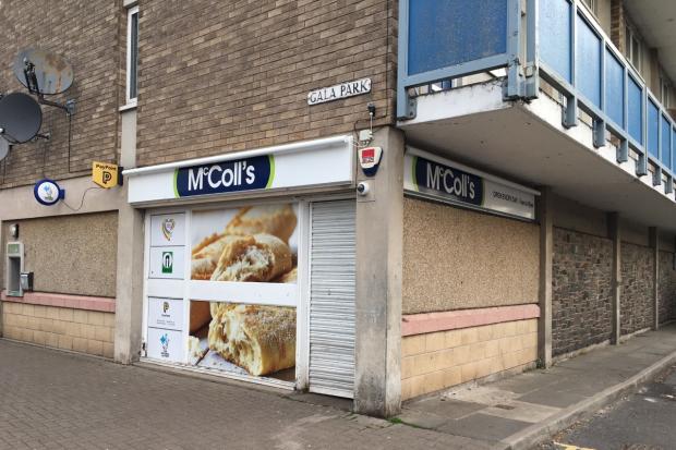 McColl's shop in Galashiels ahead of opening at 7am