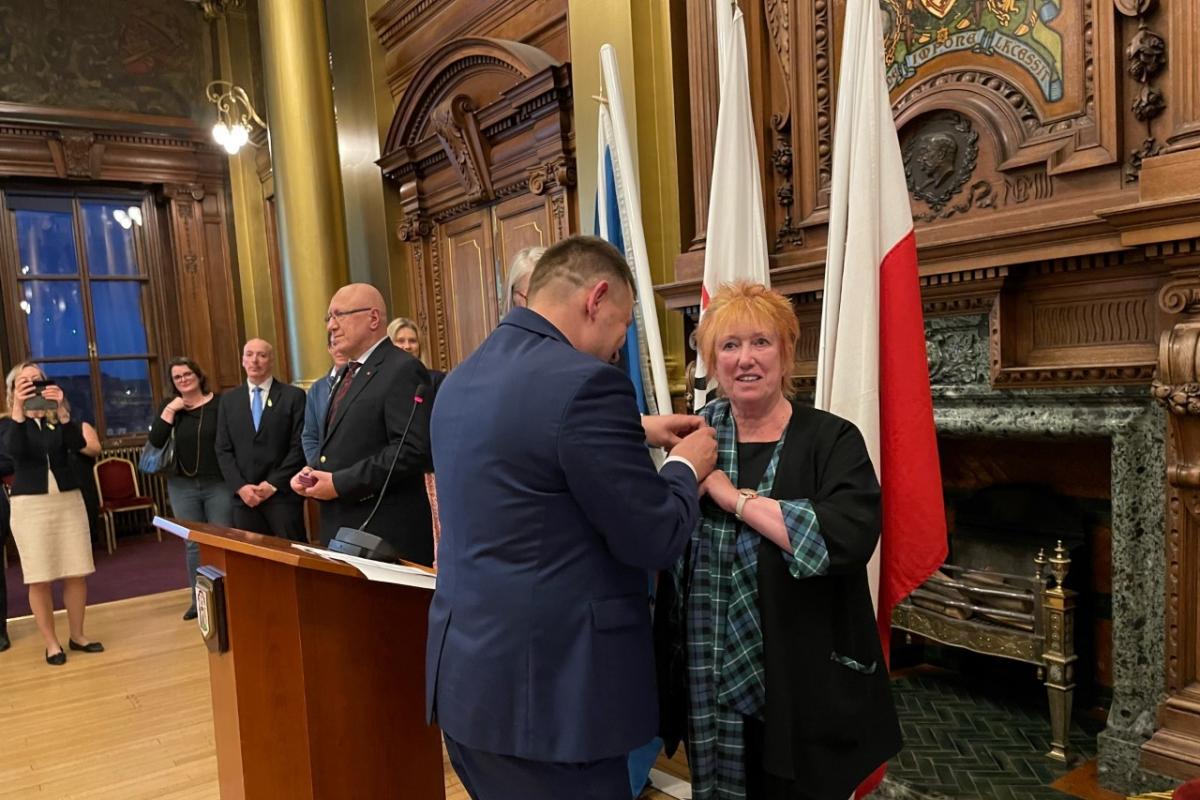 MSP Christine Grahame has been awarded Poland’s Pro Patria Medal by the Polish Consulate,