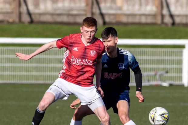 Liam 'Jinky' Campbell in action for Gala Fairydean Rovers