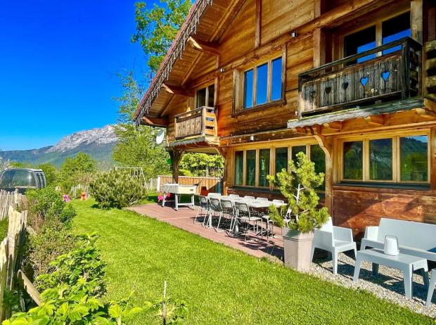 Border Telegraph: Chalet Xel-Ha **** 180 ° view, Wood stove, Bubble sauna in the garden. - Haute-Savoie, France. Credit: Vrbo
