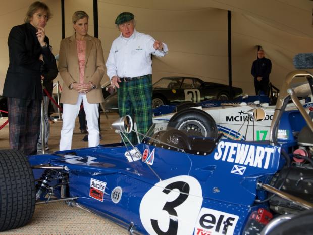 Border Telegraph: Sir Jackie Stewart with HRH The Countess of Wessex.Picture Phil Wilkinson